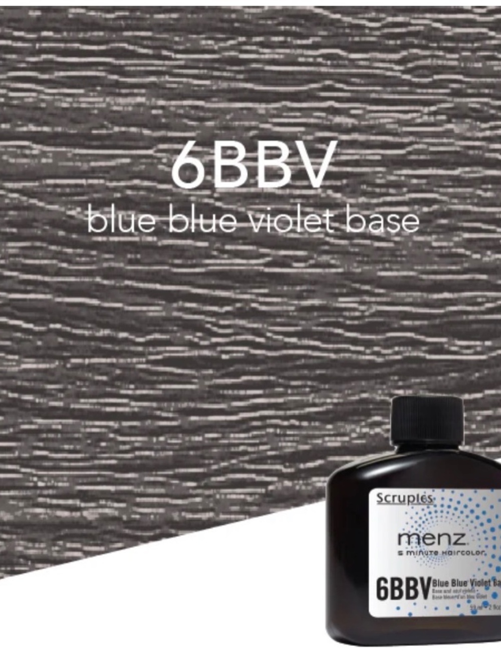 Scruples Menz Hair Color 2 fl oz - 6BBV Blue Violet Base